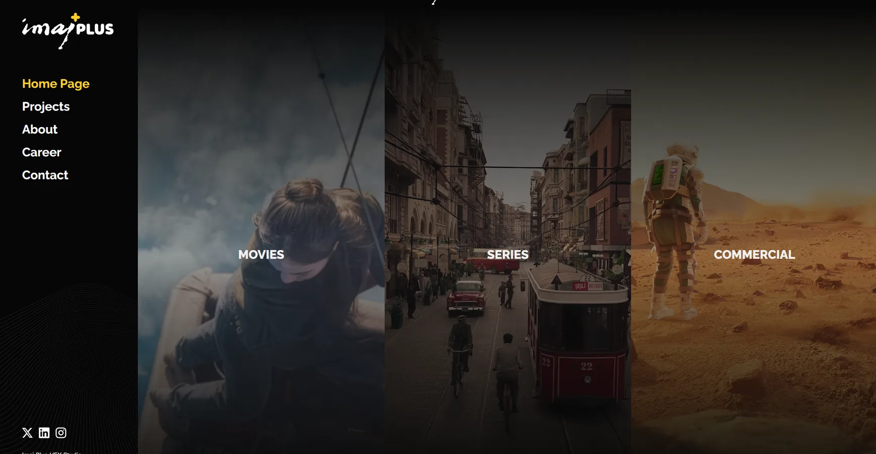 İmaj Plus — Web, App & Generative KI für ein VFX-Studio